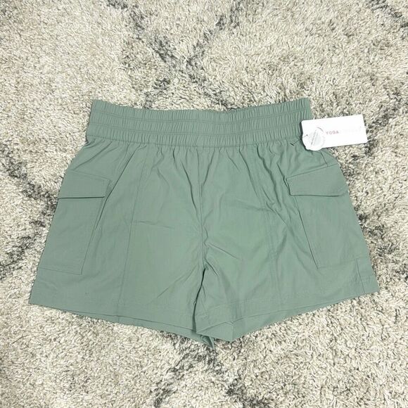 Yogalicious Women’s Trail Path Utility Cargo Commuter Outdoor Shorts Sz L NEW - Picture 3 of 6